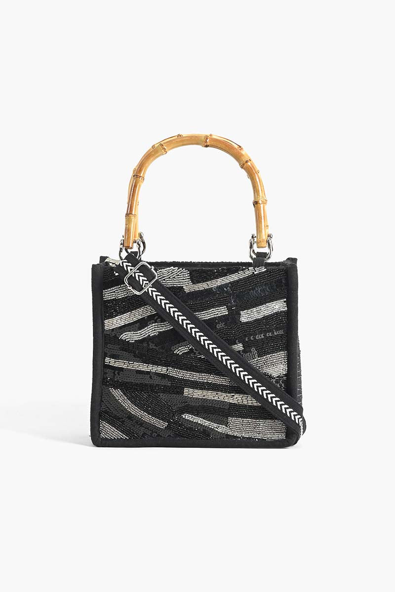 Black Luxe Embellished Mini Bag