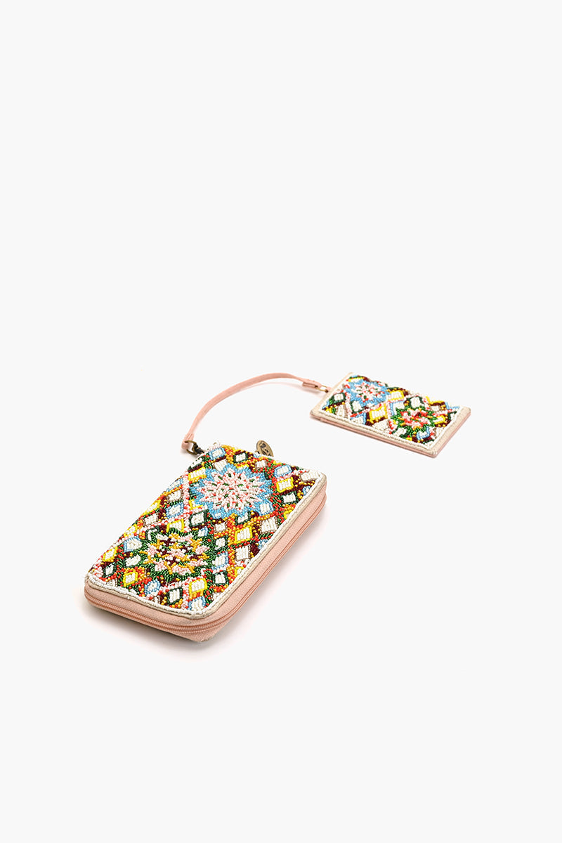 Petals In The Waffle Grove Wallet With Card Holder