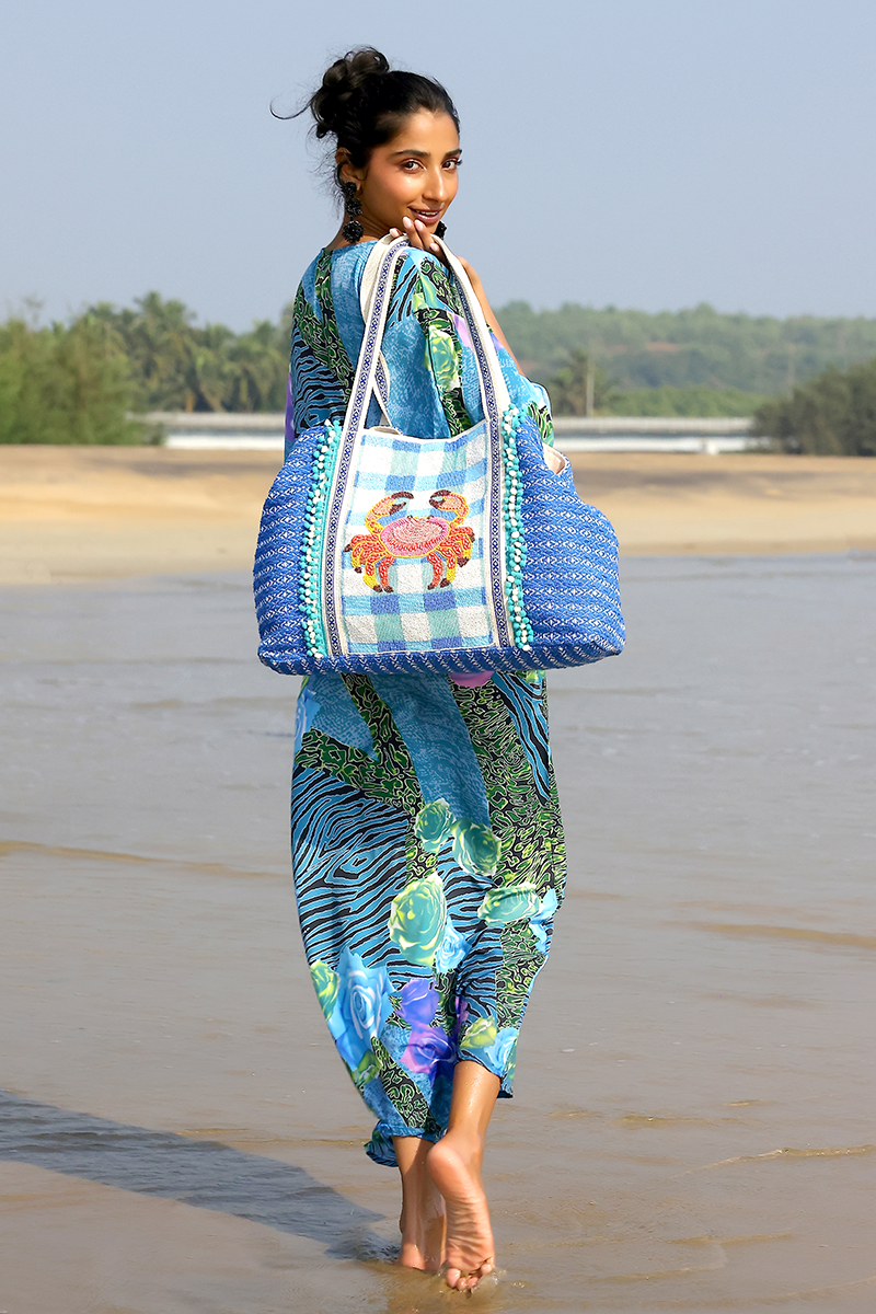 Crab It Beaded Tote