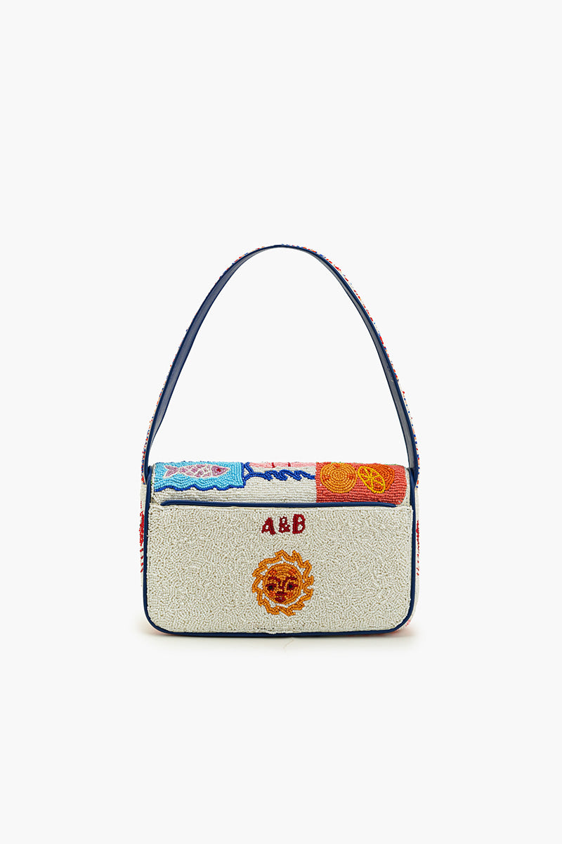 Sun & Sea Beaded Shoulder Bag
