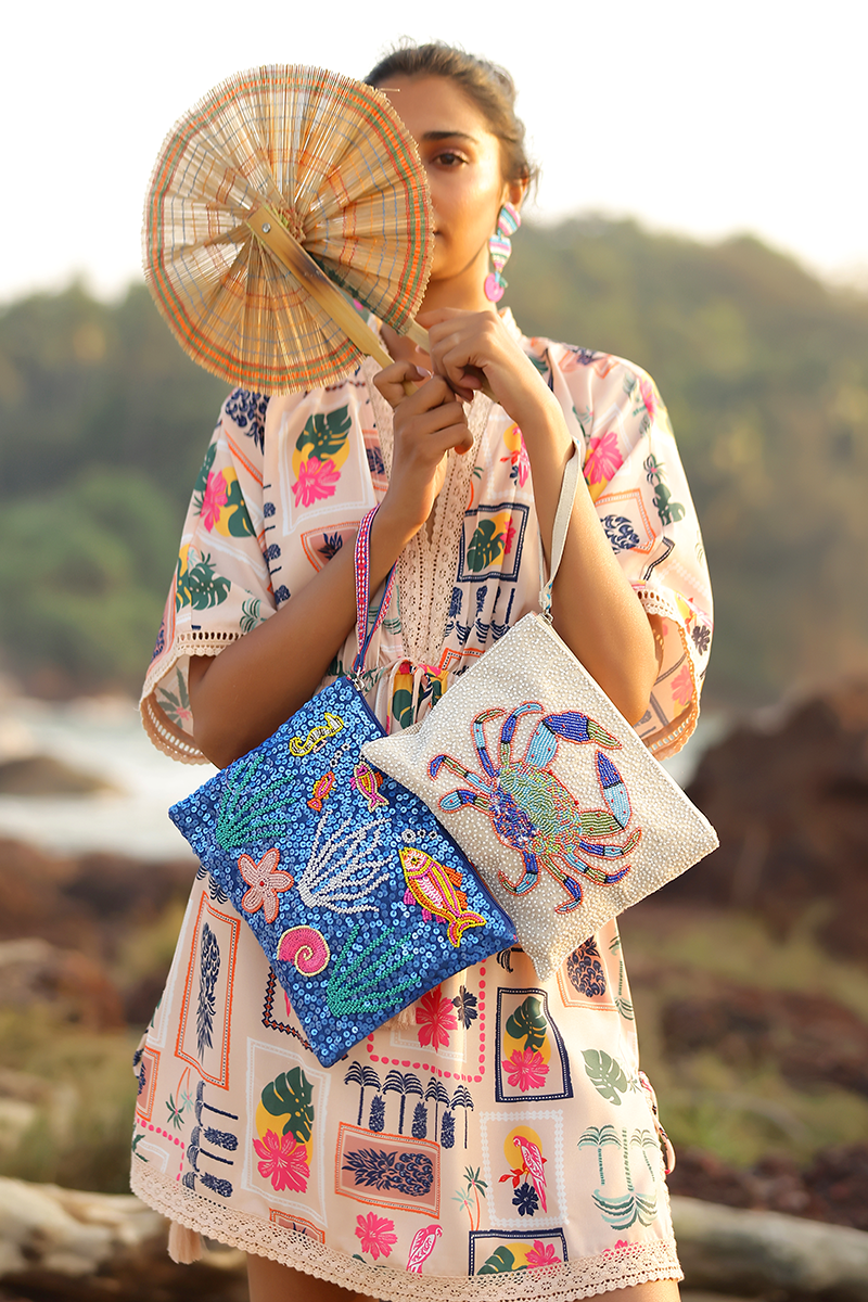 Set Of 6 Coastal Elegance Beaded Wristlet