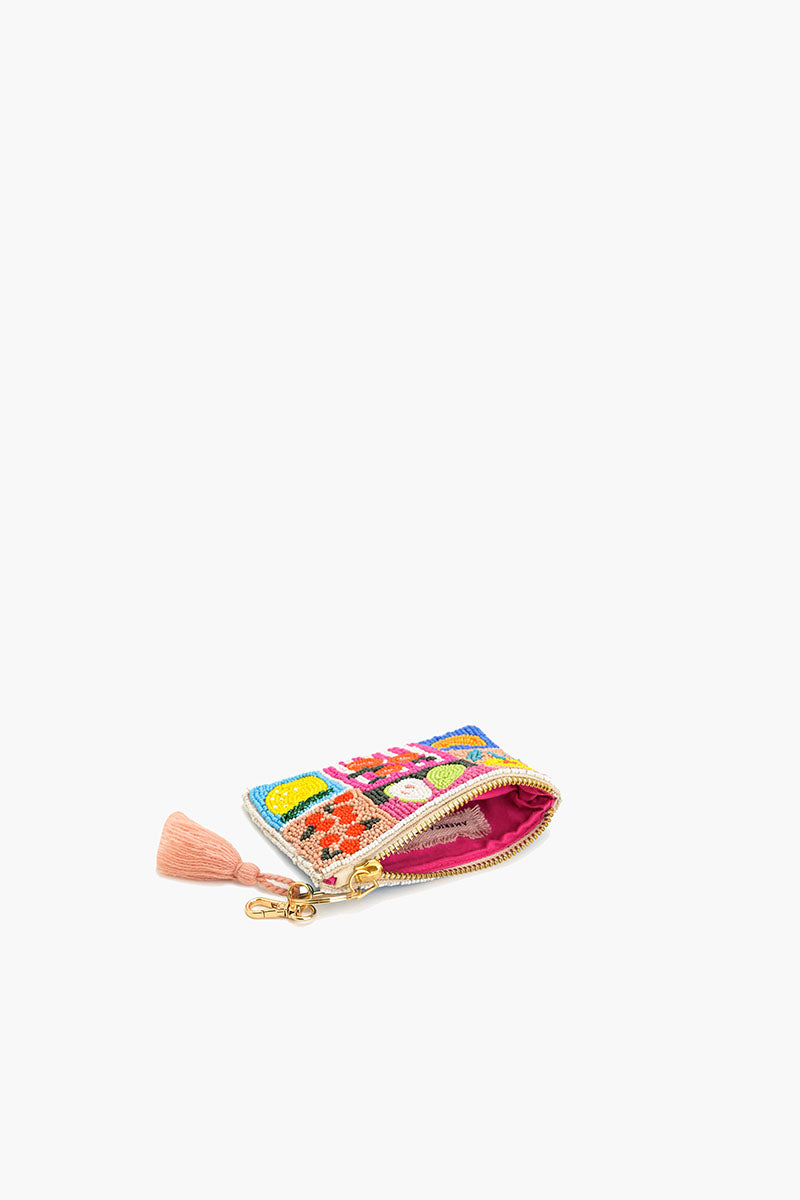 Tropical Treats Beaded Coin Pouch