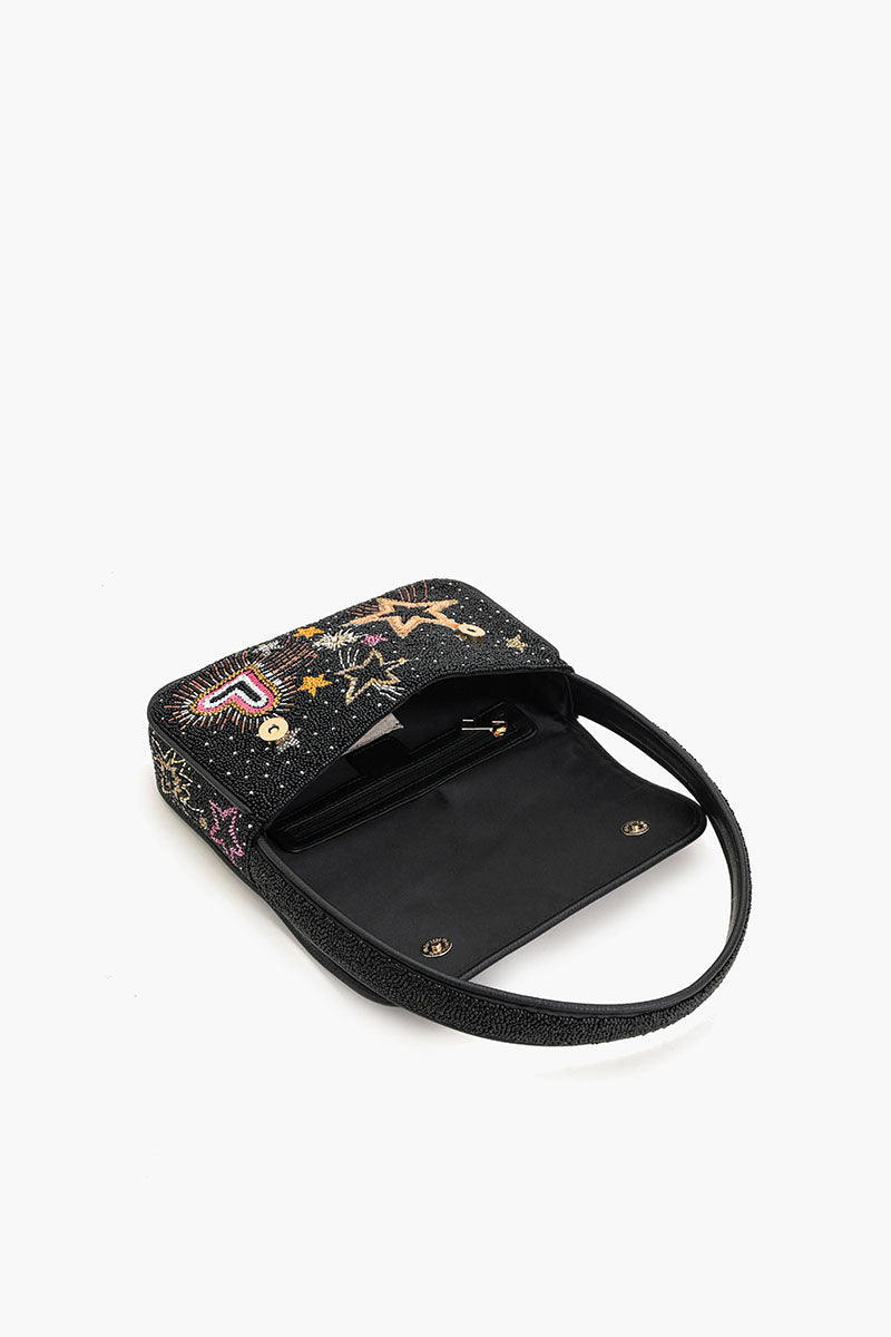 Celestial Spark Embellished Shoulder Bag
