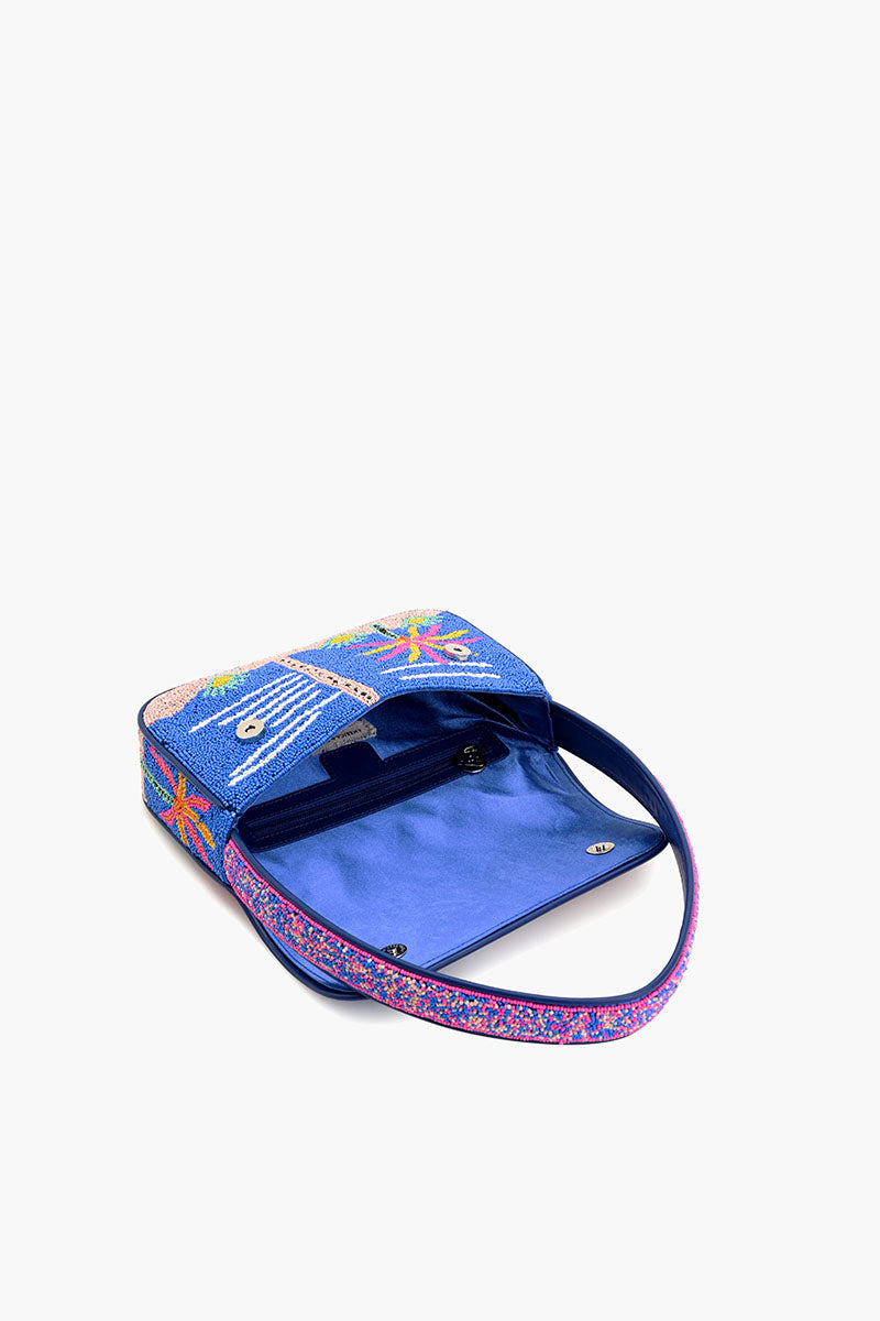 Tropical Sunset Beaded Shoulder Bag
