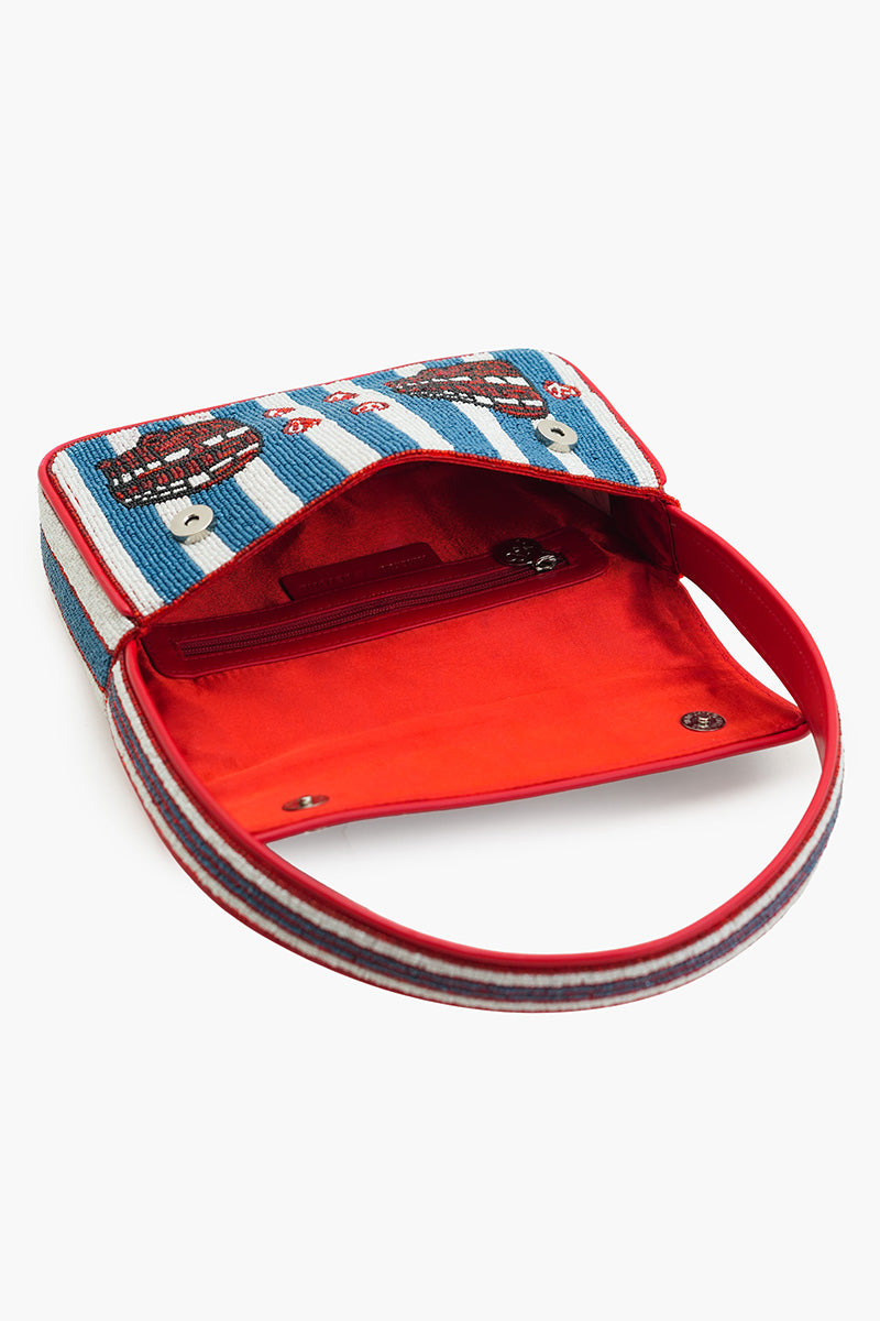 London Calling Beaded Shoulder Bag