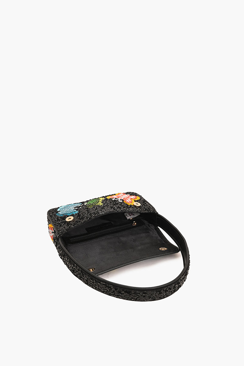 Charming Butterfly Beaded Shoulder Bag