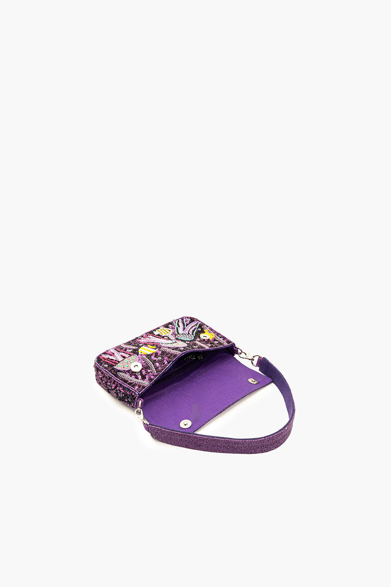 Jelly Fish Beaded Shoulder Bag