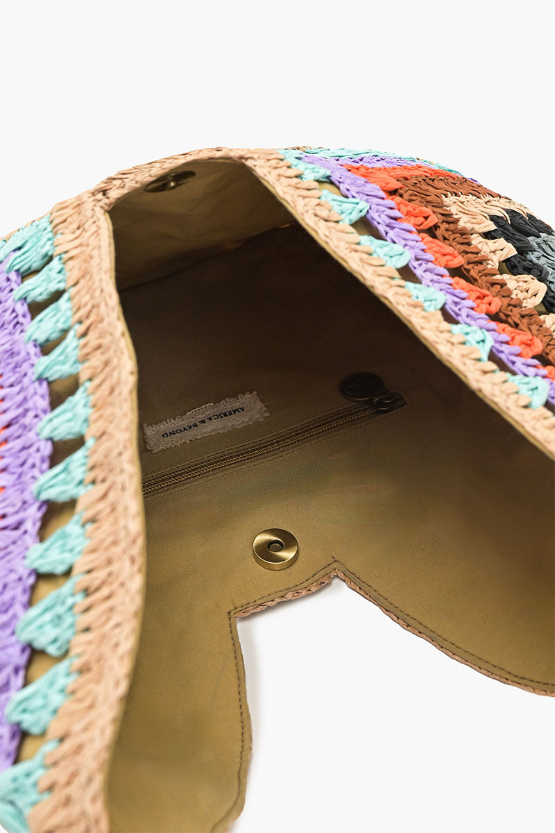 Raffia Hobo Bag
