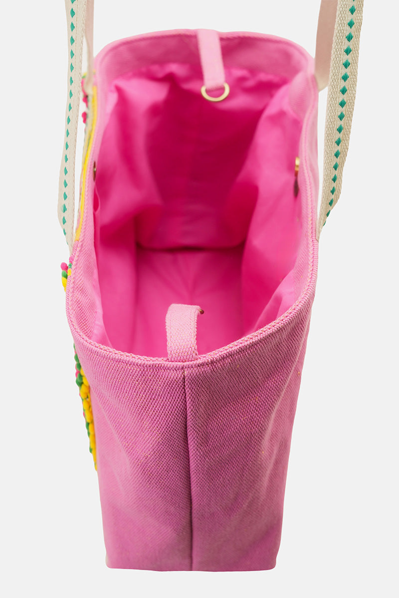 Lily Pond Artisan Beaded Feminine Oversized Tote