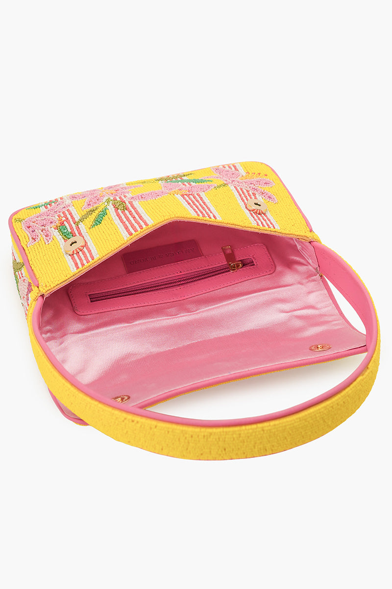 Lily Pond Artisan Beaded Feminine Beaded Shoulder Bag