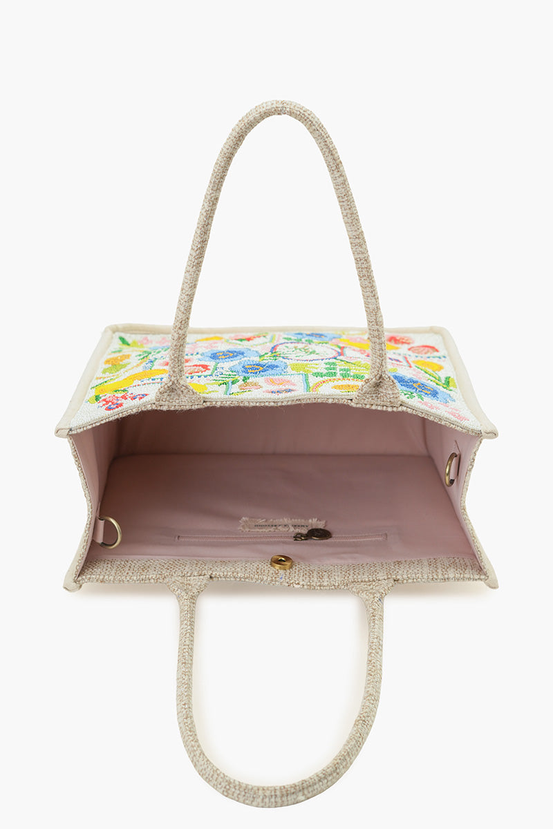 Capri Zest Lemon Strawberry Hibiscus Book Tote