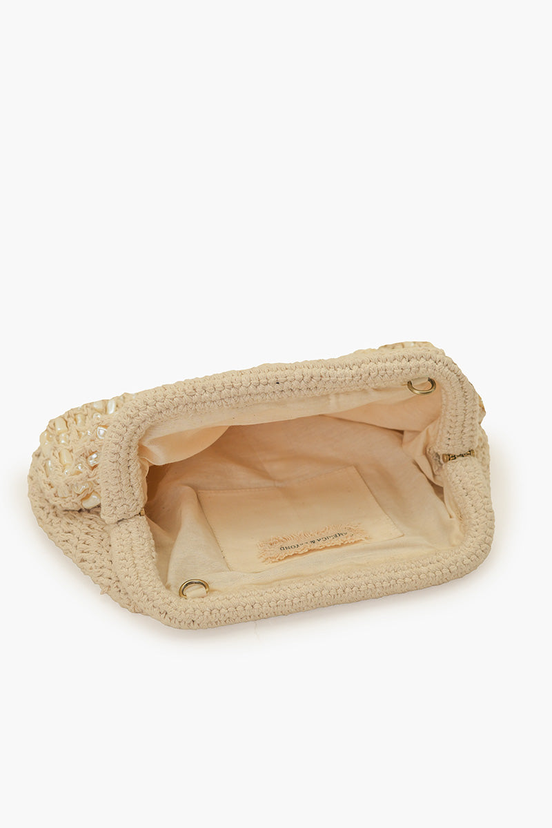 Pearl Sands Sparkle Crossbody Chain Clutch