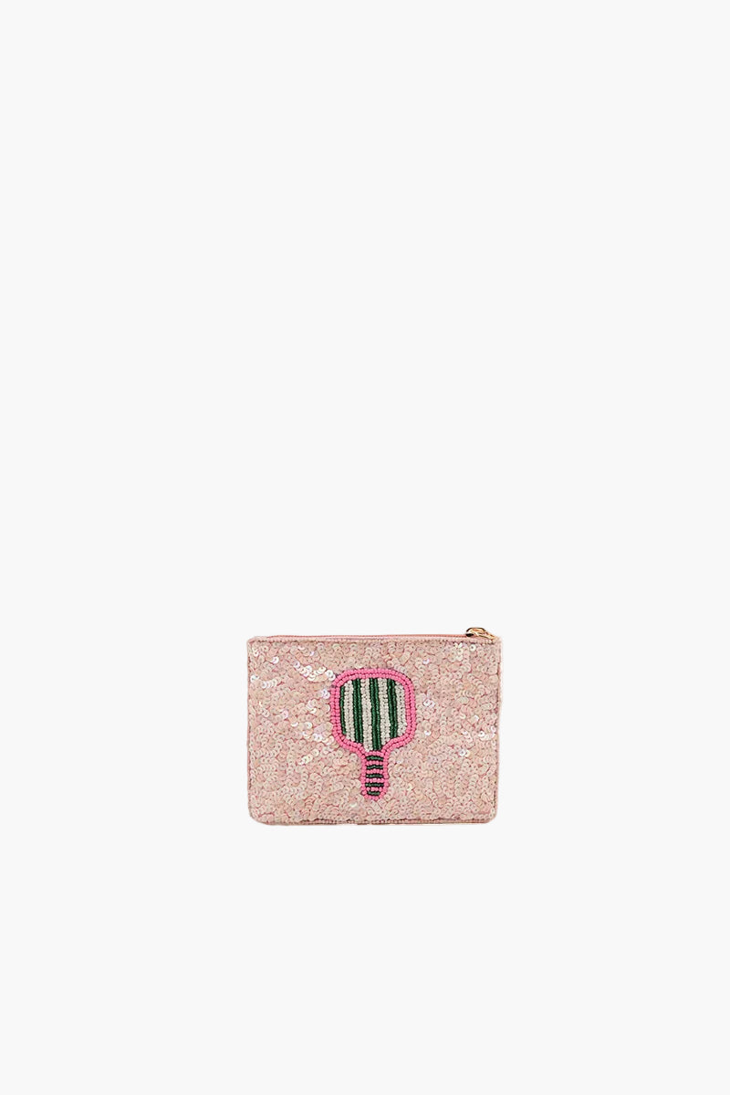 Small pouch with a cactus design on a white background
