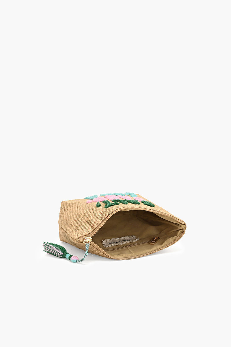 Nautilus Spiral Beaded Coin Pouch