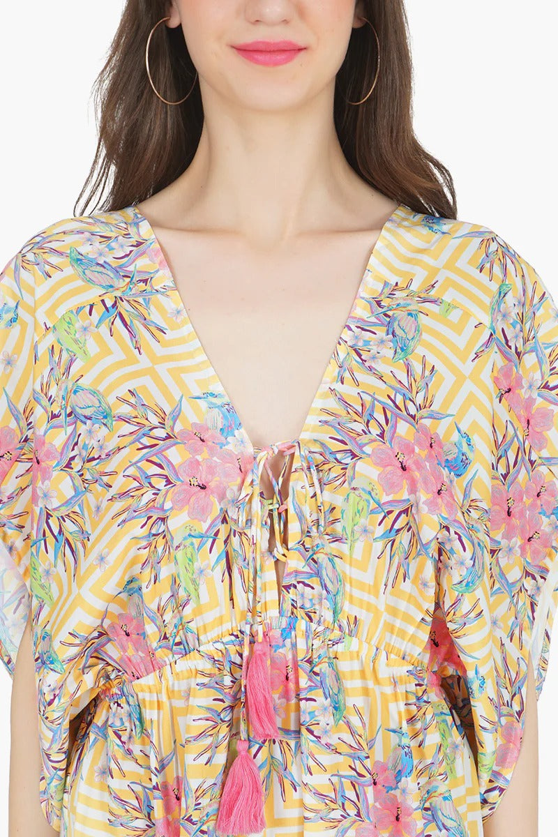 Set of 6 Citrine Spiral Bird Maxi Dress (S,M,L)- Discarded Bellas