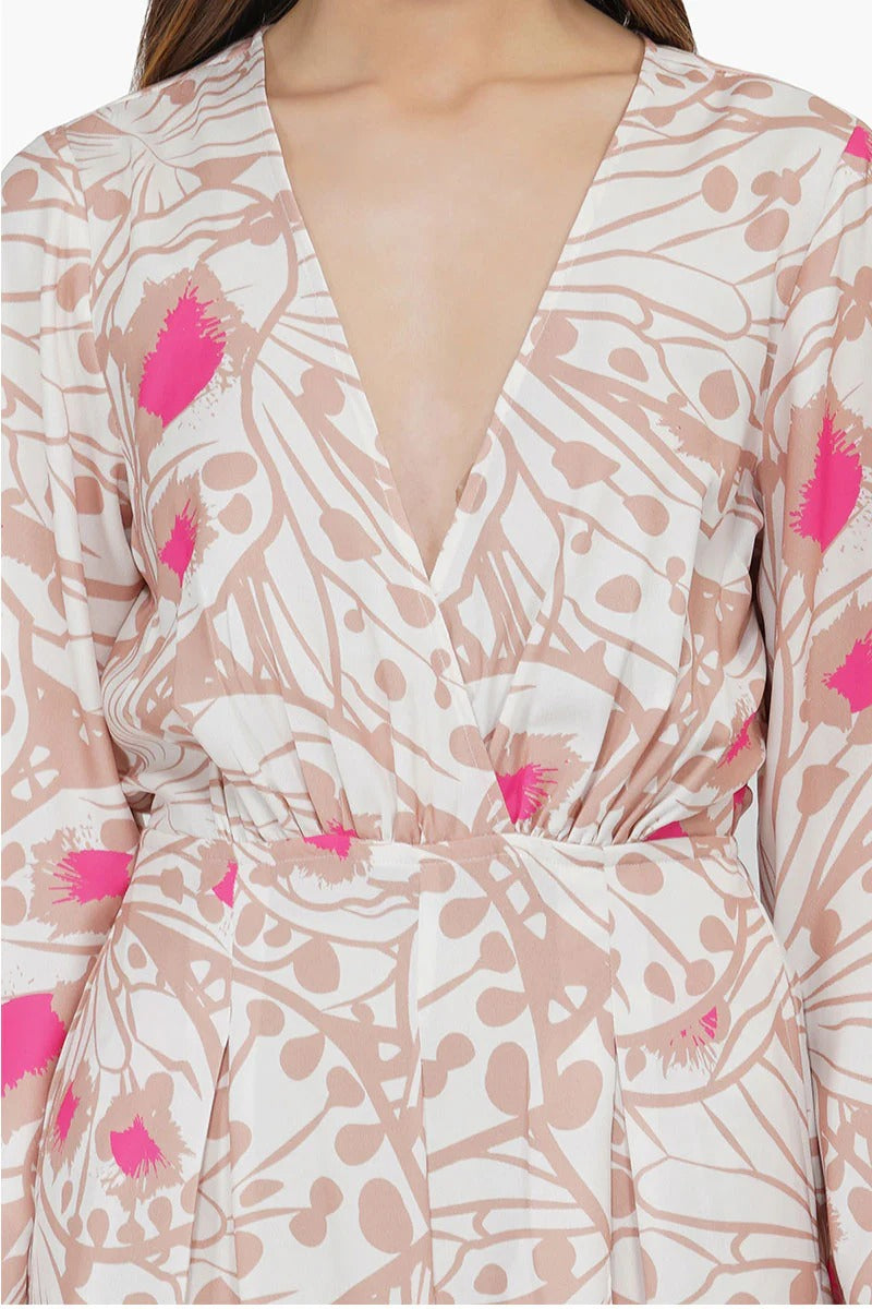 Set of 6 Misty Rose Butterfly Jumpsuit (S,M,L)