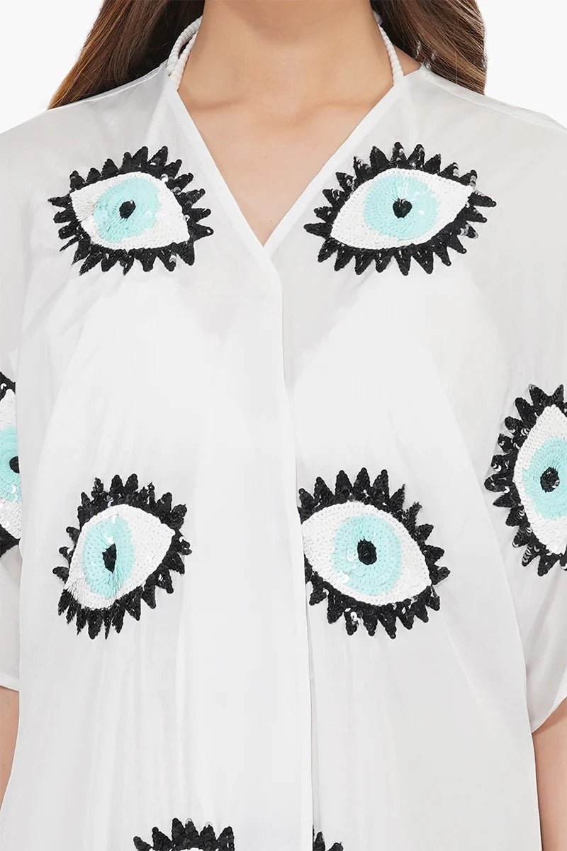 Set of 6 Eye-o-Eye Embroidered Cover Up (S,M,L)