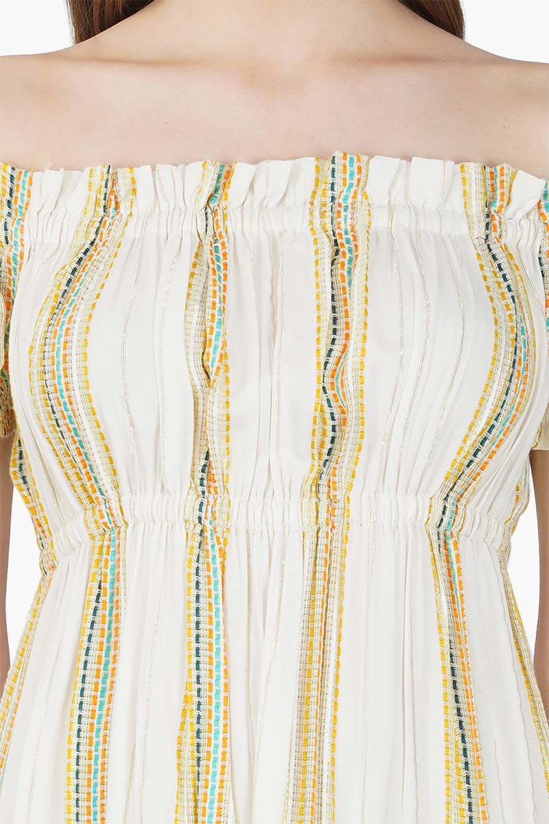 Set of 6 Roman Stripe Dress (S,M,L)