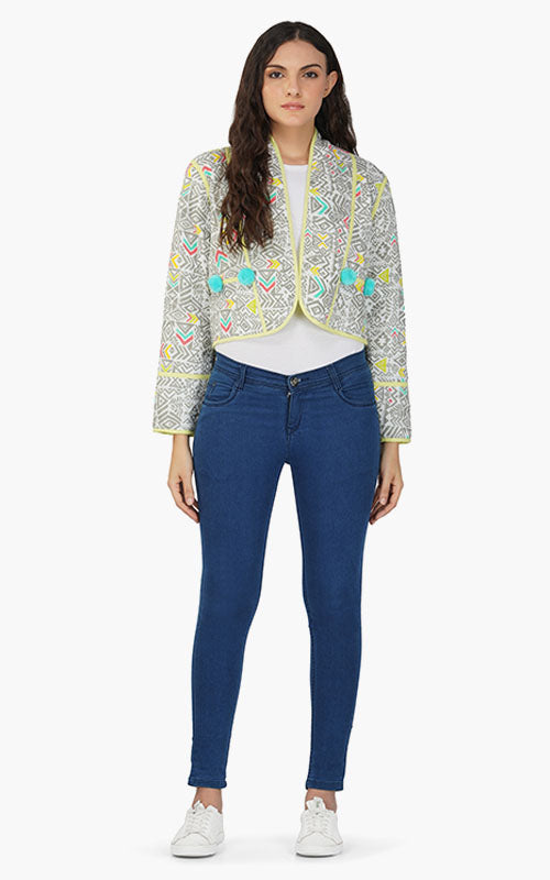 Set of 6 Ash Tribal Printed Boho Jacket (S,M,L)