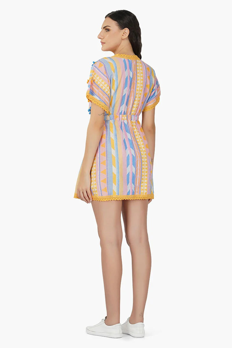 Set of 6 Candy Stripe Short Dress (S,M,L)