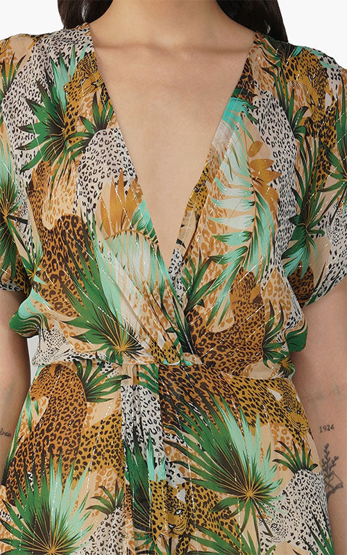 Set of 6 Masai Cheeta Wrap Dress (S,M,L)