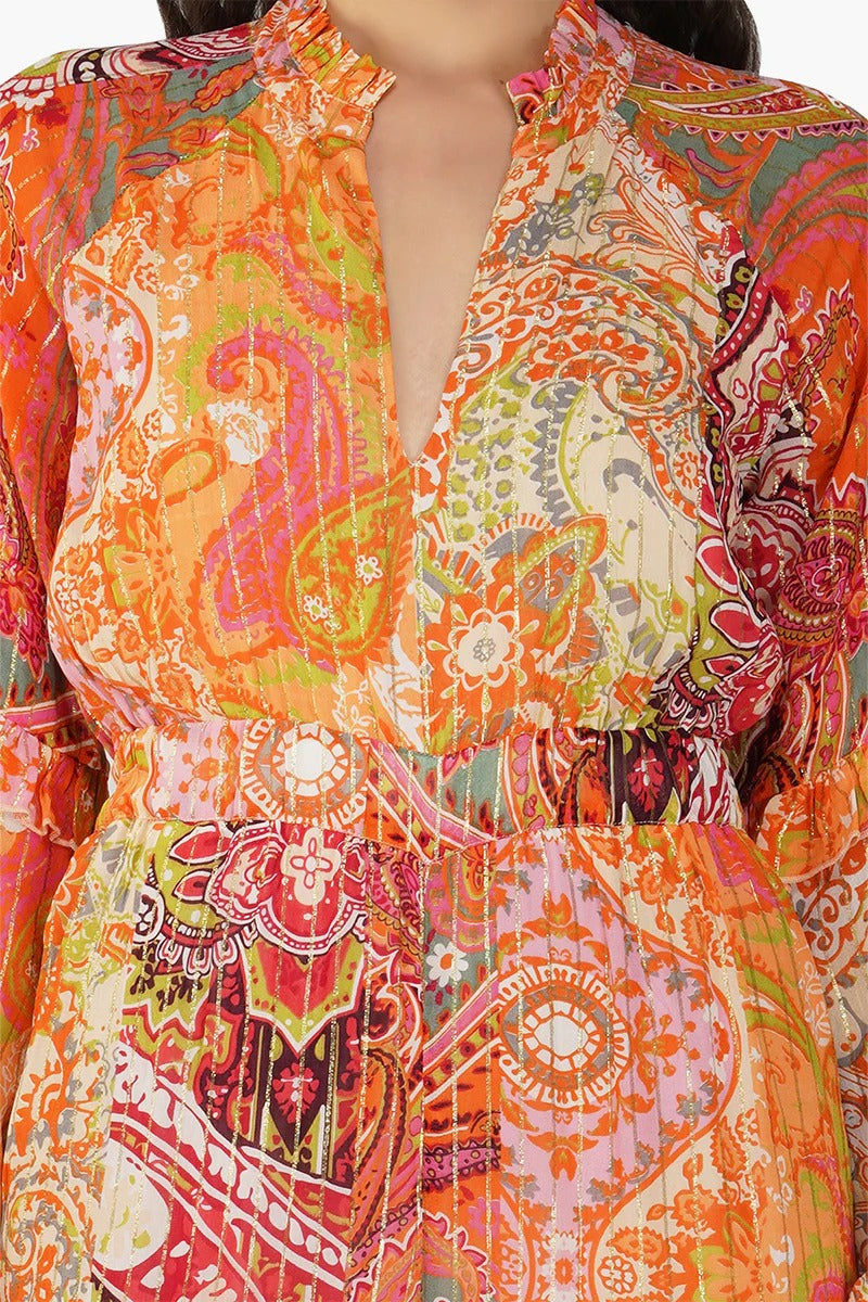 Set of 6 Multi Palm Paisley Jumpsuit (S,M,L) – Discarded 2026