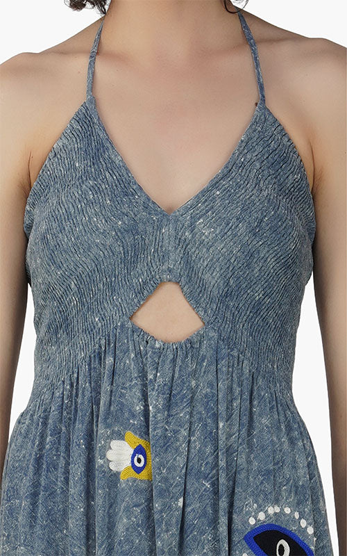 Set of 6 Evil Eye Maxi Dress (S,M,L)