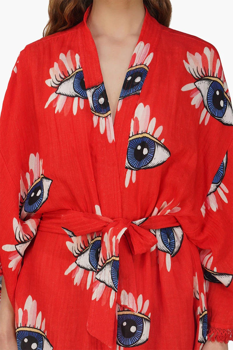 Set of 6 Mystery Eye Red Cover Up (S,M,L)