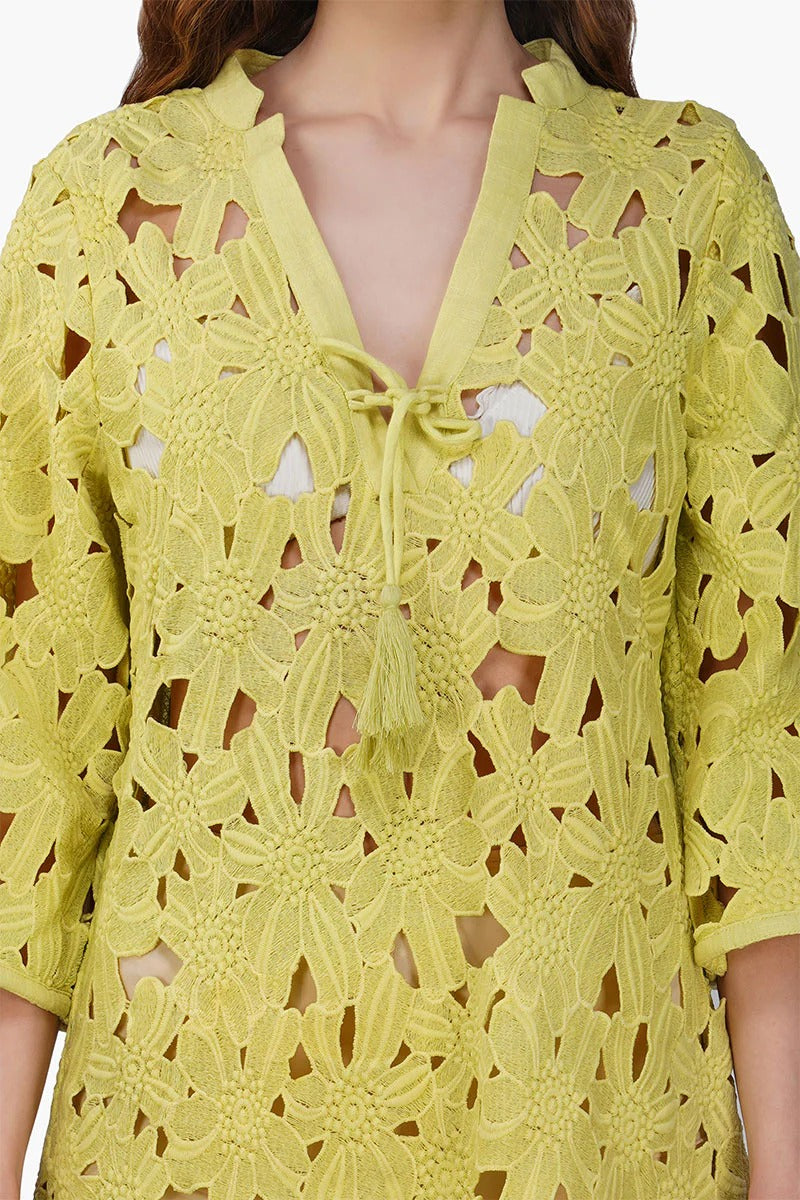 Set of 6 Fall For Neon Floral Lace Cover Up Dress (S,M,L)