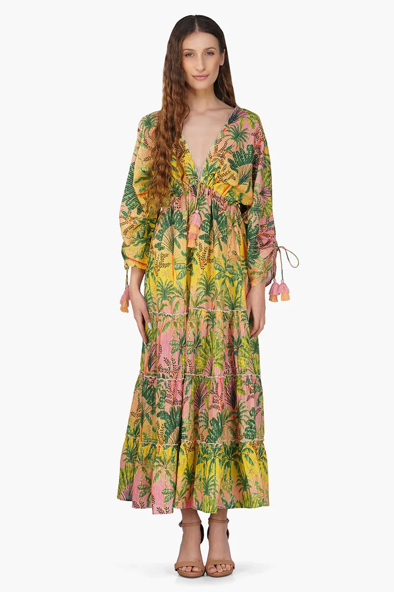 Set of 6 Endless Summer Printed Maxi Dress (S,M,L) – America & Beyond  Wholesale
