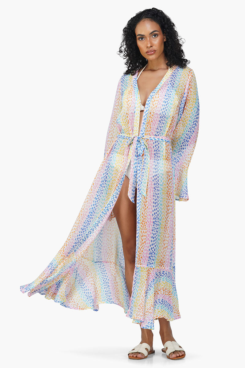Set of 6 Multi Bubble Maxi Cover Up (S,M,L) -Discarded Bellas
