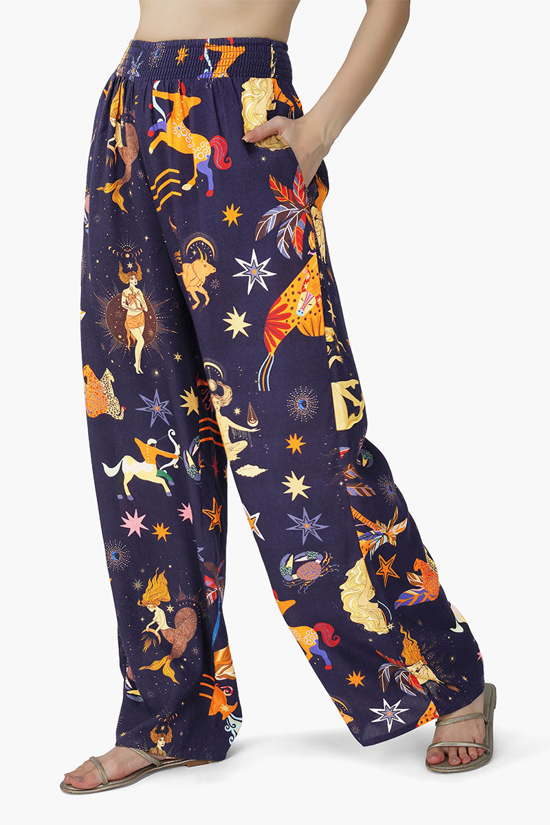Set of 6 Dark Night Celestial Rpinted Pants (S,M,L)