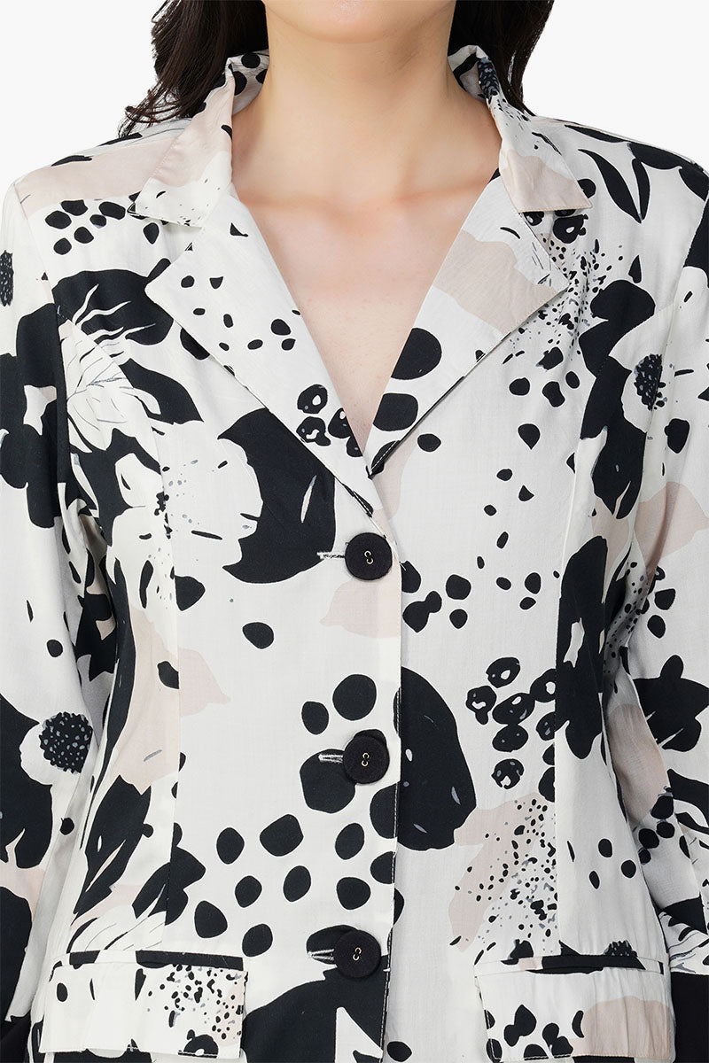 Set of 6 Garden Of Flowers Printed Blazer (S,M,L)