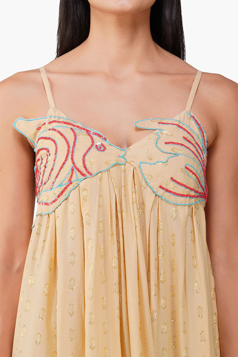 Set of 6 Embellished Desert Ariel Flared Maxi Dress (S,M,L)