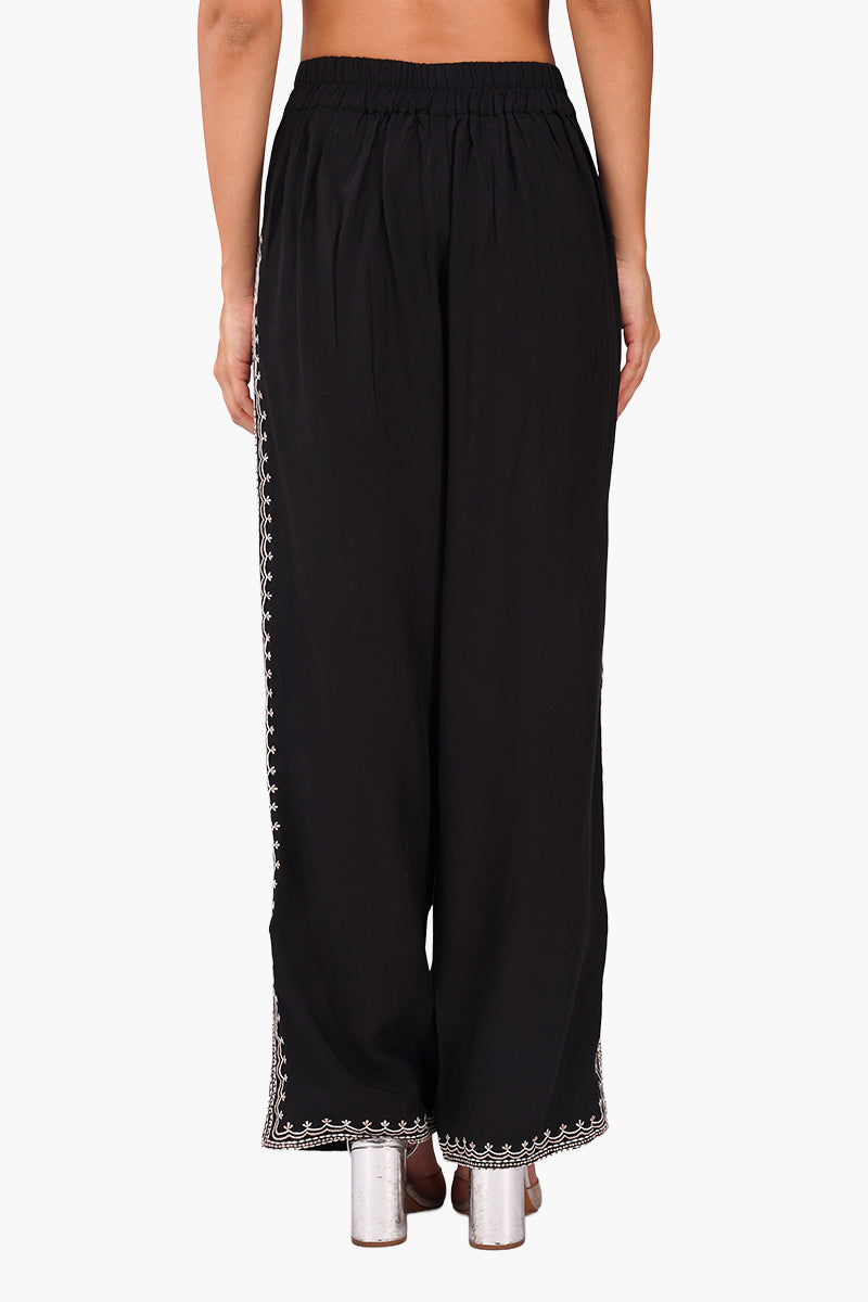Set of 6 Monochrome Muse Embroidered Pants (S, M & L)