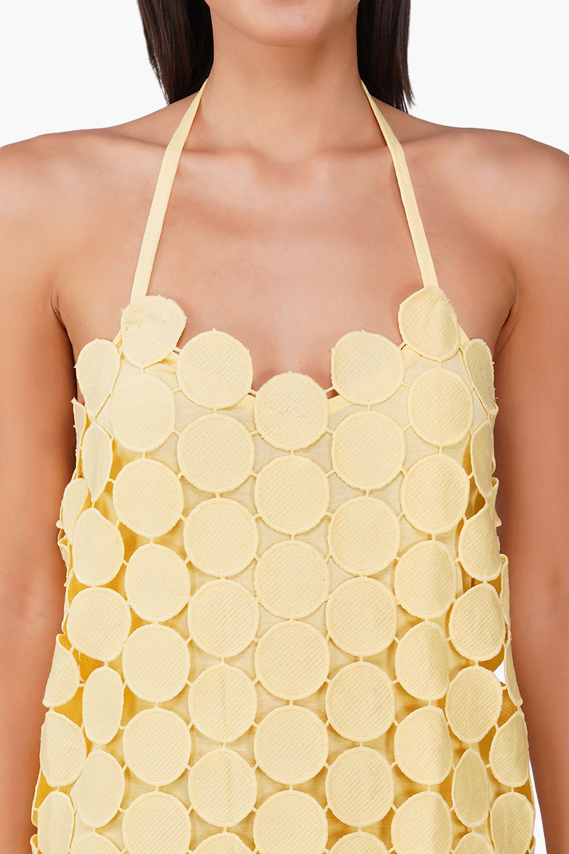 Set of 6 Butter Yellow Opal Circle Radiance Dress (S, M & L)