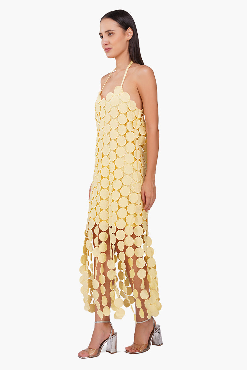 Set of 6 Butter Yellow Opal Circle Radiance Dress (S, M & L)