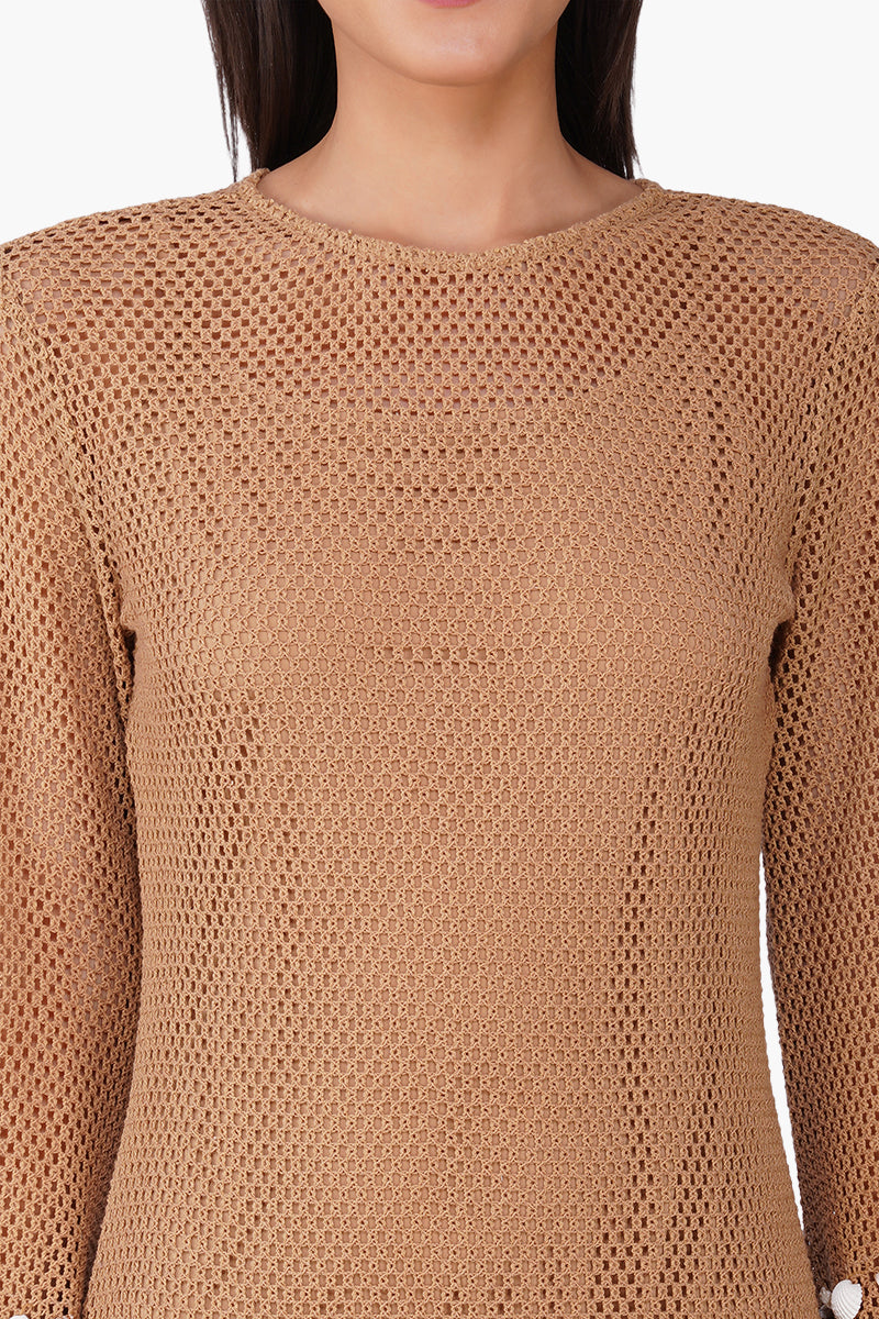 Set of 6 Shell Embellished Couture Crochet Dress (S, M & L)