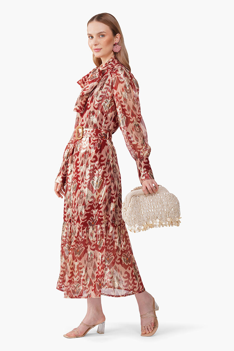 Set of 6 Red Mirage Maxi Dress (S, M & L)