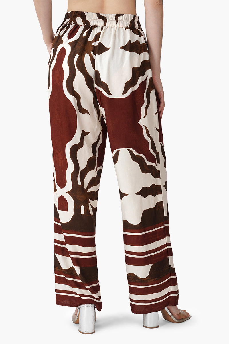 Set of 6 Tribal Print Red Pants (S, M & L)