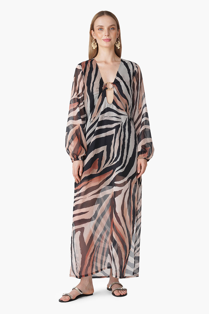 Set of 6 Luxe Leopard Printed Slip On Dress (S, M & L)