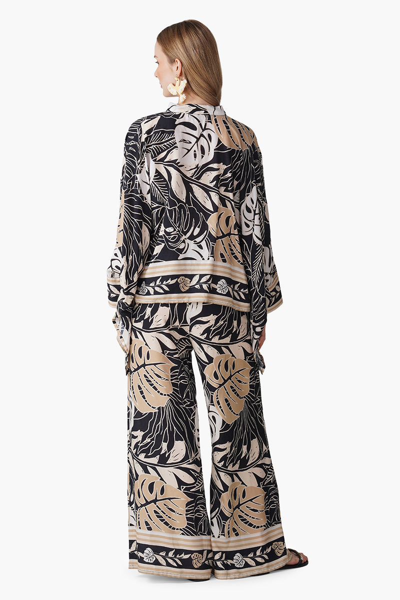 Set of 6 Monochrome Botanical Printed Shirt (S, M & L)