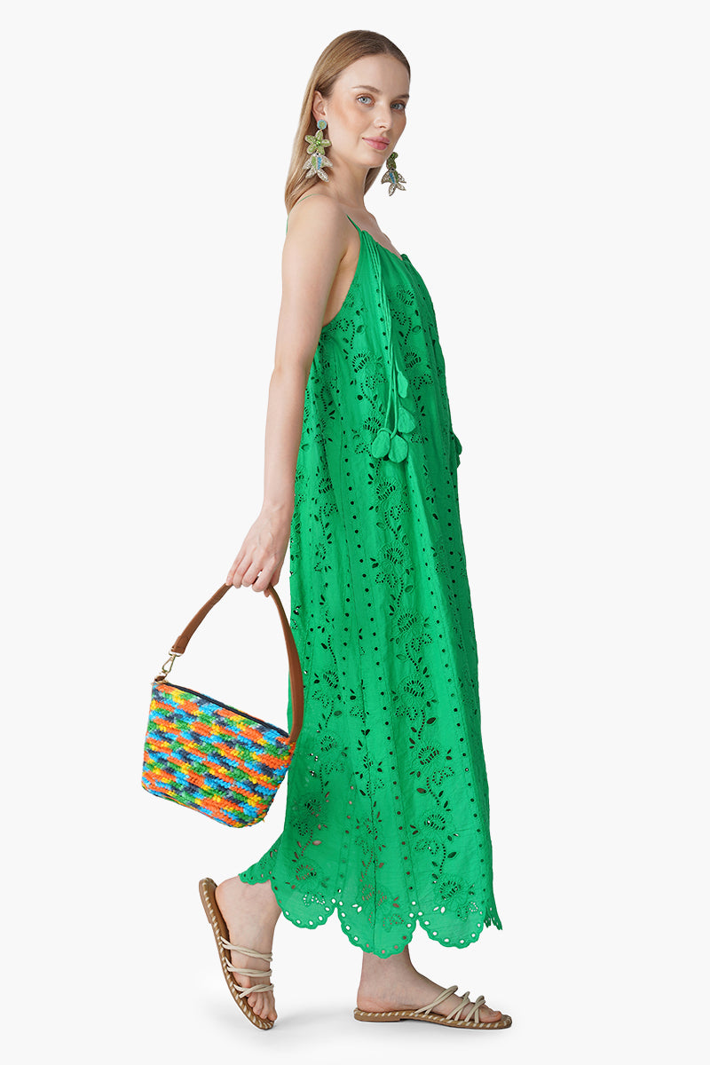 Set of 6 Emerald Botanics Schiffli Eyelet Dress (S, M & L)