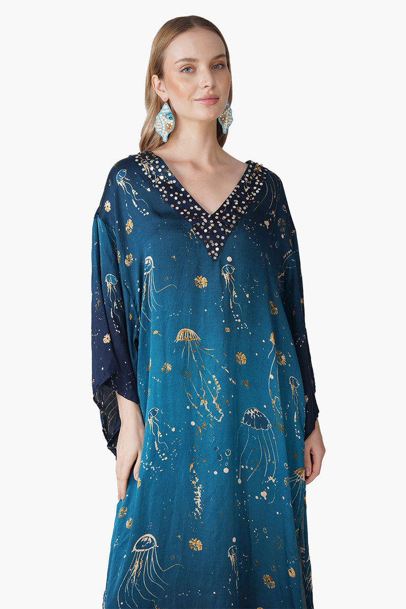 Set of 6 Deep Sea Dream Ombre Kaftan (S, M & L)