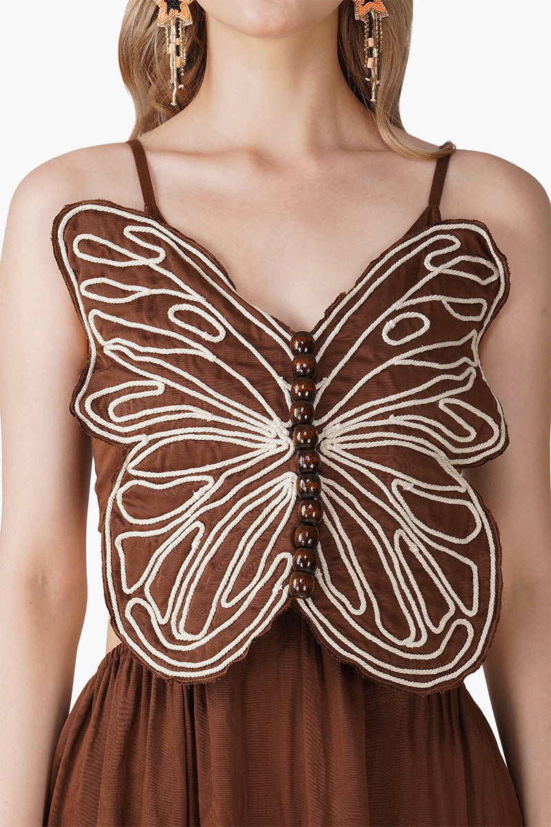 Set of 6 Earthy Wings Butterfly Dori Maxi Dress (S, M & L)