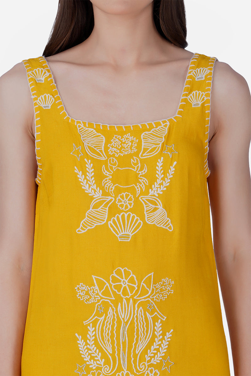 Set of 6 Seaside Coastal Glow Embroidered Dress (S, M & L)