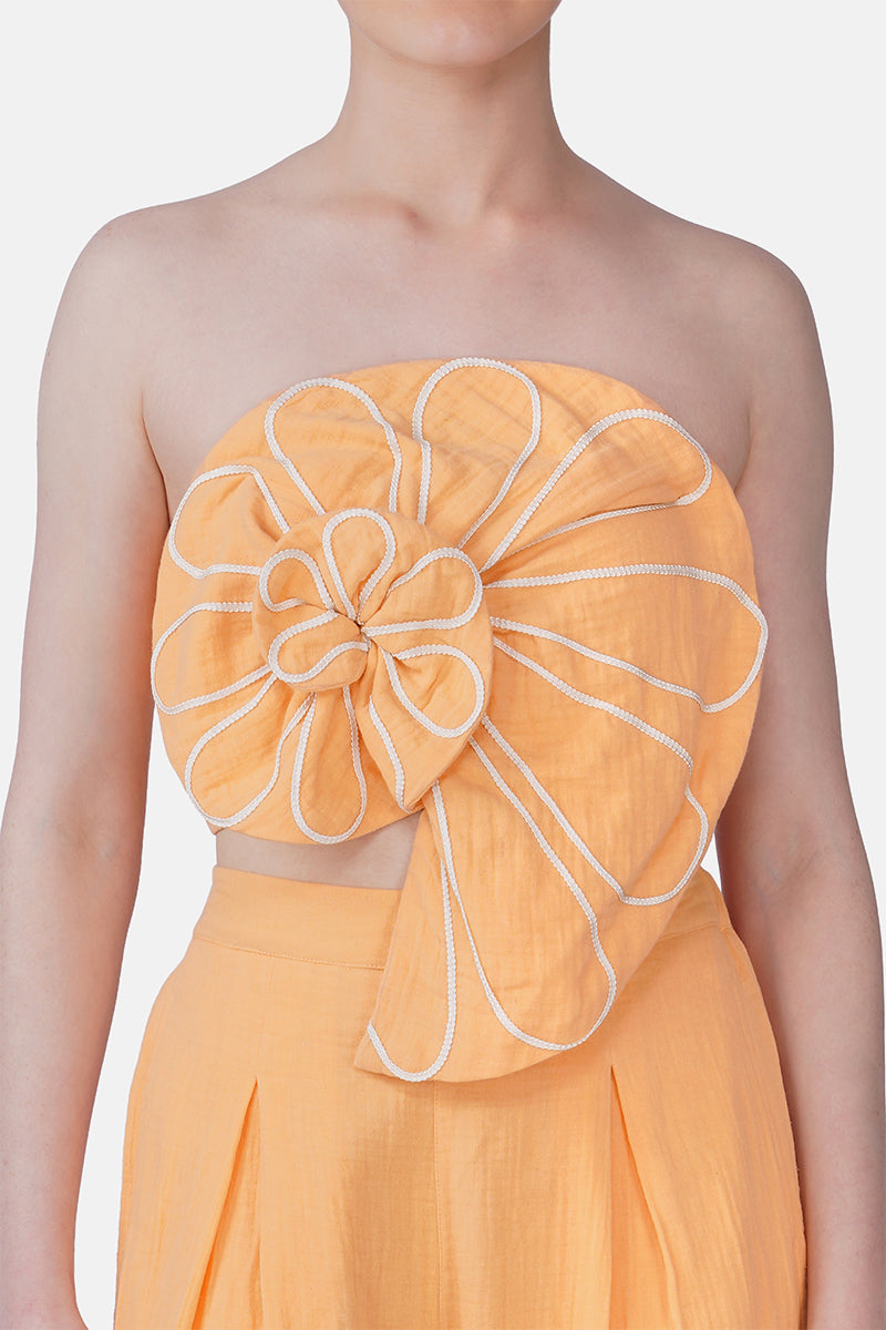 Set of 6 Peach Swirl Sculpted Top (S, M & L)