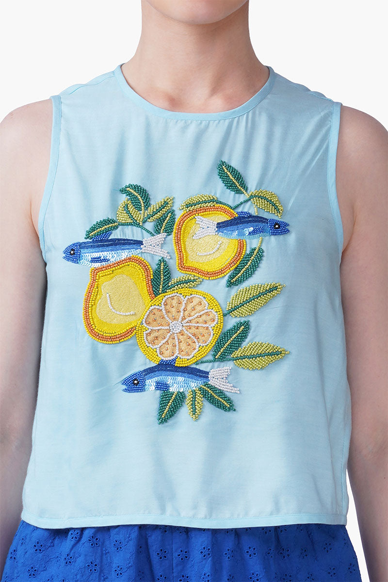 Set of 6 Amalfi Sardine Embellished Top(S, M & L)