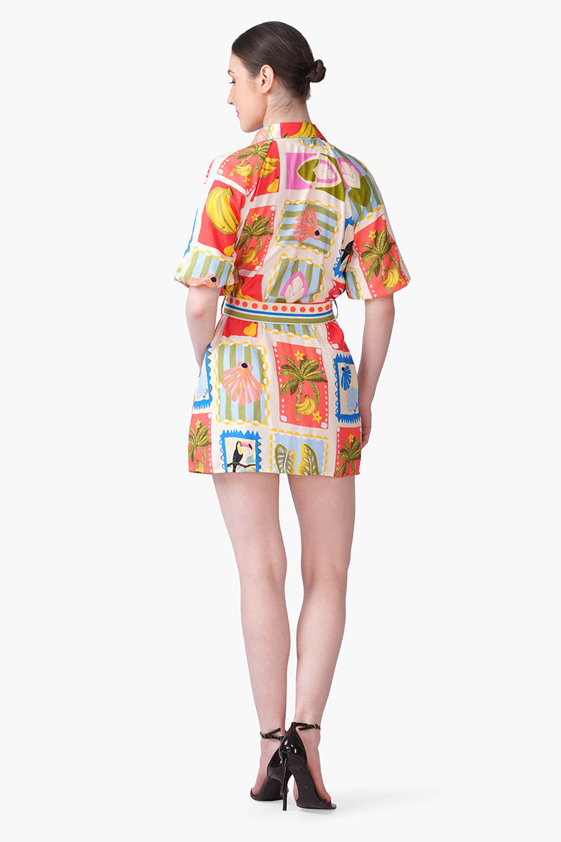 Set of 6 Toucan Pop Fruit Short Dress(S, M & L)