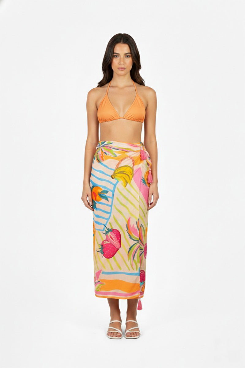 Fruit Berry Pop Printed Sarong